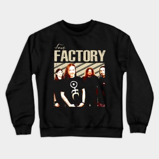 Steel Symphony Factory Band T-Shirts, Immerse Yourself in the Sonic Mastery of Industrial Metal Crewneck Sweatshirt